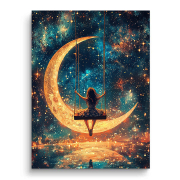 Luna Swing celestial - cuadro PVC mate