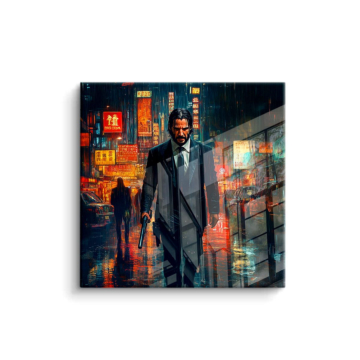 John Wick Inspired Noir Assassin PVC Gloss Art
