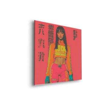 Anime Inspired Urban Girl Dibond Matt Art