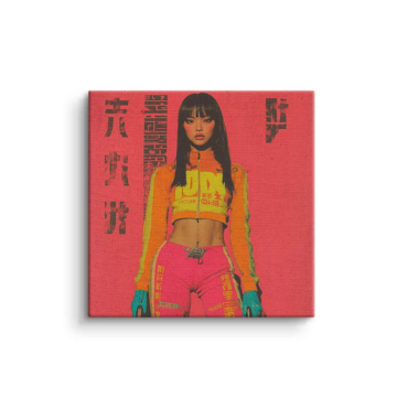 Anime Inspired Urban Girl Canvas Art