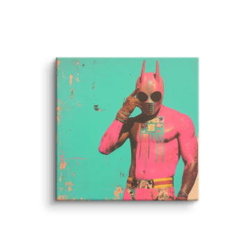 Pop héros inspiré de Deadpool - tableau PVC mat