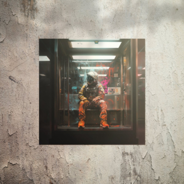 Subway solitude cavalier - poster