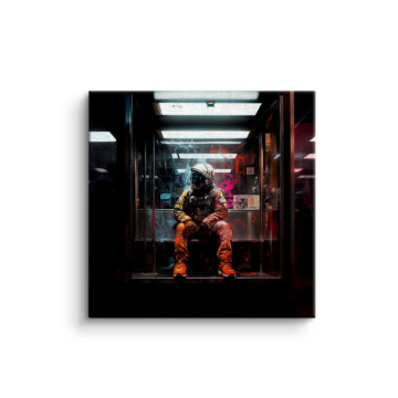 Subway Solitude Rider Canvas Art