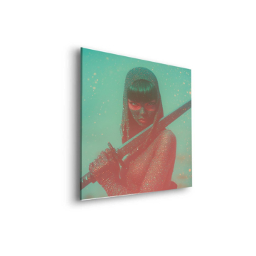 Katana guerrero mujer - cuadro Dibond mate