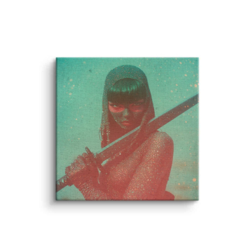 Katana-Kriegerin - Leinwandbild