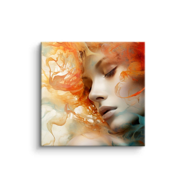 Soft Floral Woman Profile PVC Matt Art
