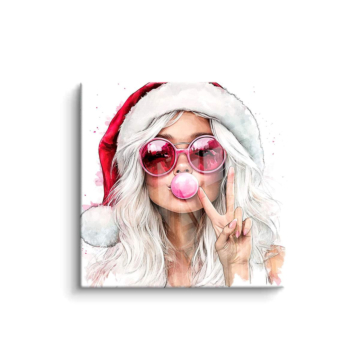 Christmas Glam Woman PVC Gloss Art