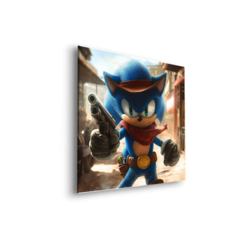 Wild West inspiriert von Sonic - Dibond-Bild matt