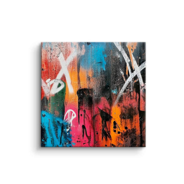 Colorful Graffiti Abstract PVC Matt Art