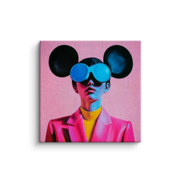Mickey Mouse Inspired Fashion Portrait Canvas Art
