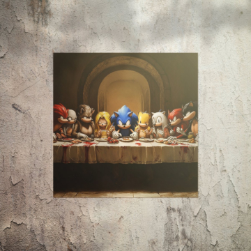 Sonic Inspired Last Supper Poster Art