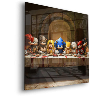 Sonic Inspired Tropical Spy Acrylic Glass Art