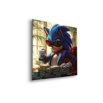Tropischer Spion inspiriert von Sonic - Dibond-Bild matt