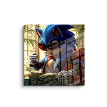 Sonic Inspired Tropical Spy PVC Gloss Art