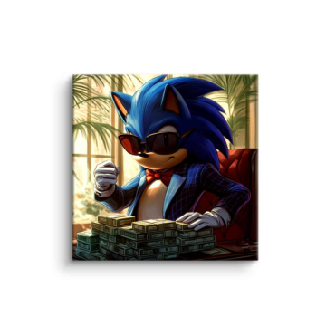 Tropischer Spion inspiriert von Sonic - PVC-Bild matt
