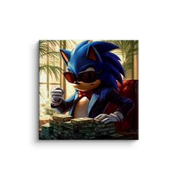 Sonic Inspired Tropical Spy Canvas Art