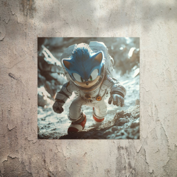Sonic Inspired Lunar Runner Poster Art