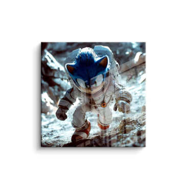 Sonic Inspired Lunar Runner PVC Gloss Art