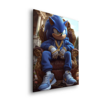 Urbaner Thron inspiriert von Sonic - Dibond-Bild matt