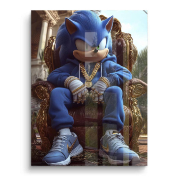 Sonic Inspired Urban Throne PVC Gloss Art