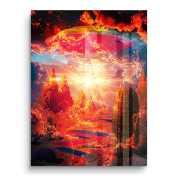 Celestial Desert Sunrise PVC Gloss Art