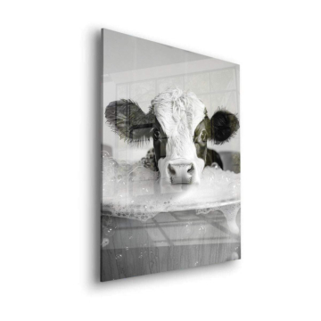 Bubbly Calf Bath Acrylic Glass Art