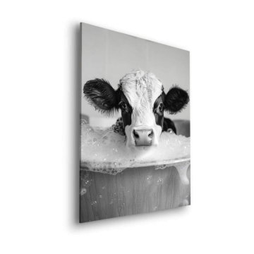 Bubbly calf bain - tableau Dibond mat