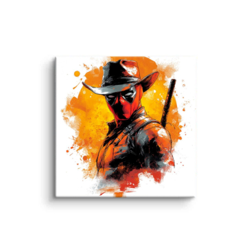 Deadpool Inspired Cowboy PVC Matt Art