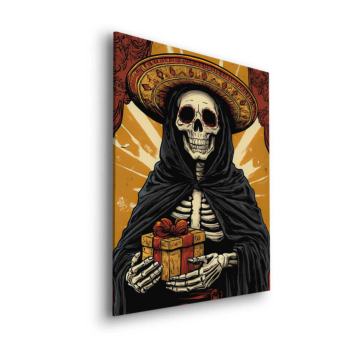 Santa Muerte Gift Giver - cuadro Dibond mate