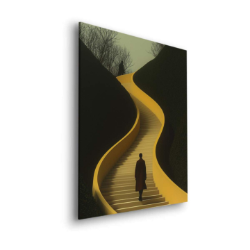 Winding Stairway Silhouette Dibond Matt Art