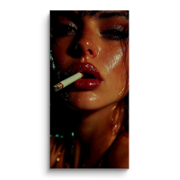 Cinematic Smoking Beauty PVC Matt Art