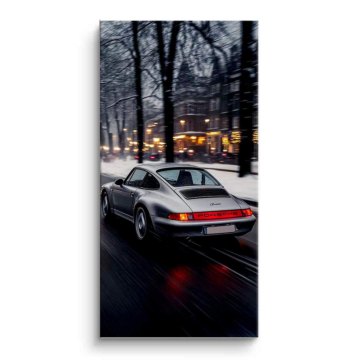 Porsche Inspired Rainy City Drive PVC Matt Art