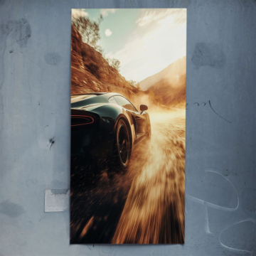 Wüste Speed inspiriert von Porsche - Poster