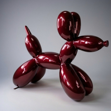 Metallic Balloon Dog Designer Figure