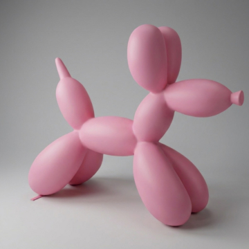 Satin Balloon Dog Designer Figure