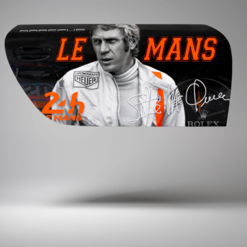 Porsche 911 Door Motorsport Wall Art - Design 03, Gloss Finish, 65 x 128 cm