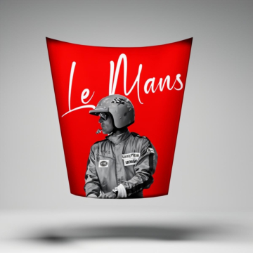 Porsche 911 Hood Designer Automotive Wall Art - Design 03, Gloss Finish