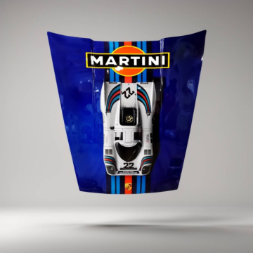 Porsche 911 Hood Premium Automotive Decor - Design 23, Gloss Finish