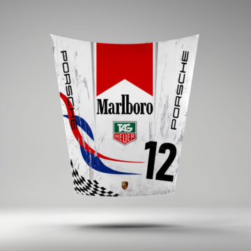 Porsche 911 Hood Motorsport Wall Art - Design 32, Gloss Finish