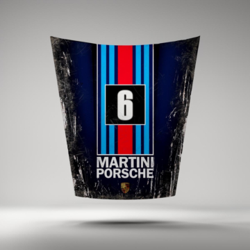 Porsche 911 Hood Designer Automotive Wall Art - Design 36, Gloss Finish