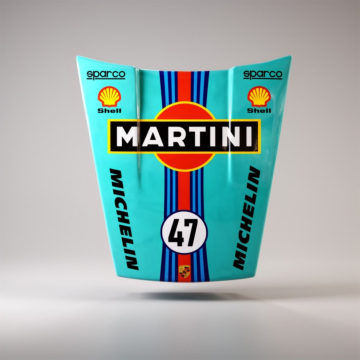 Porsche 911 Hood Motorsport Wall Art - Design 37, Gloss Finish