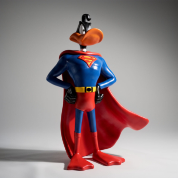 Satin Superman Daffy Duck Decorative Figure, 160 cm