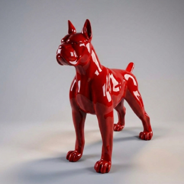 Gloss Large Bulldog Statement Sculpture