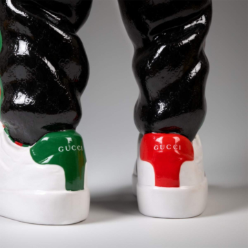 Satin Colorful Modern Interior Tracksuit Daffy Duck Sculpture, 130 cm