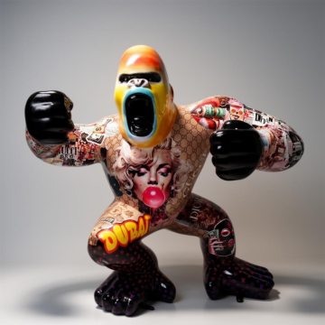 Gorilla 3D Figure - Gloss / Dubai / H-180 cm