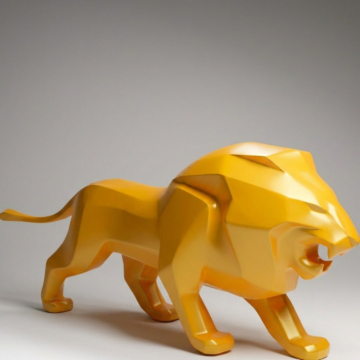 Satin Luxury Decorative Peugeot Lion Figure