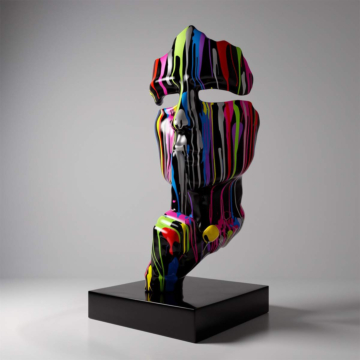 Gloss Modern Face Mask Model 3 Wall Sculpture