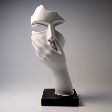 Satin Statement Face Mask Model 2 Wall Art