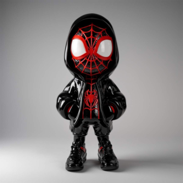Gloss Pop Art Graphic Art Tracksuit Spider-Man Sculpture, 120 cm