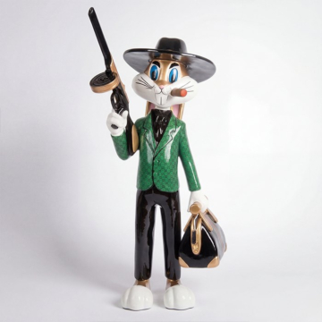 Satin Character Art Joker Rabbit Decorative Figure, 120 cm